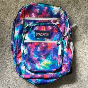 JanSport tie-dye backpack.